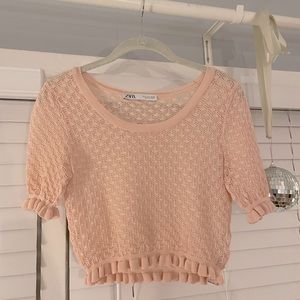 Zara Knitted Crop Top - SZ SMALL